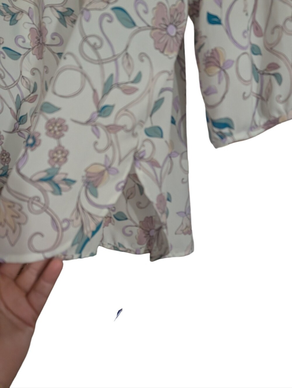 Lauren Conrad XXL Floral Peasant Blouse | Romantic Cottagecore Boho Top - Picture 5 of 9